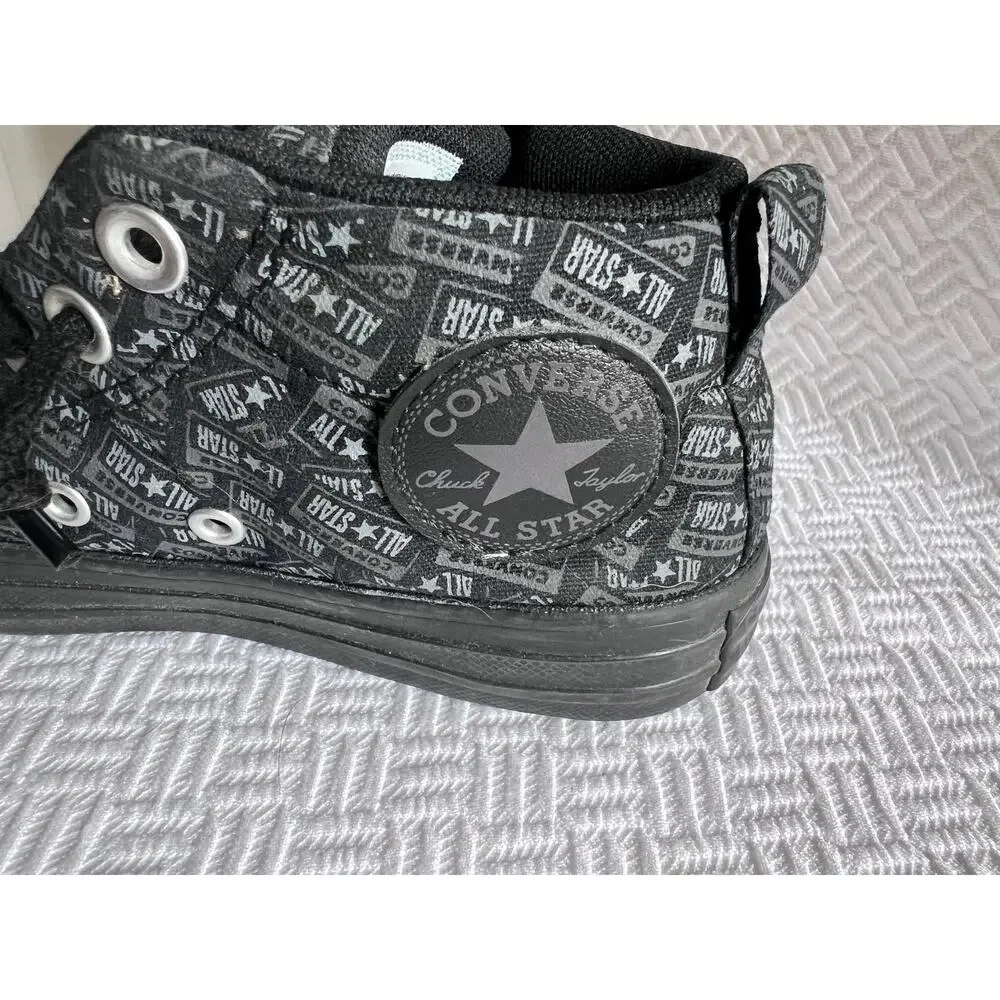 Converse Chuck Taylor All Star Street Black Gray Youth Sz 13 License Plate